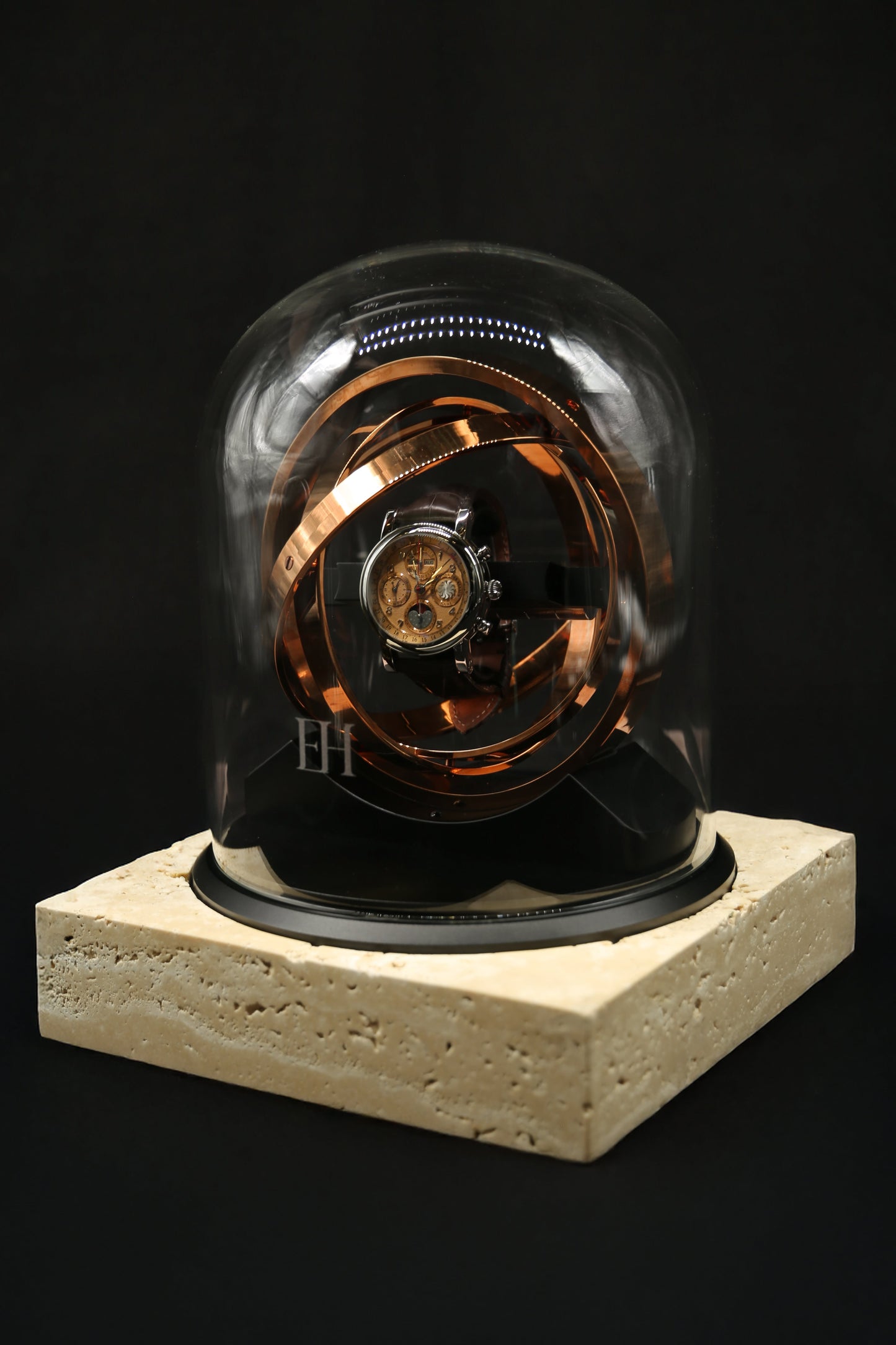 The Pulsar 360 - Travertine Base, Single