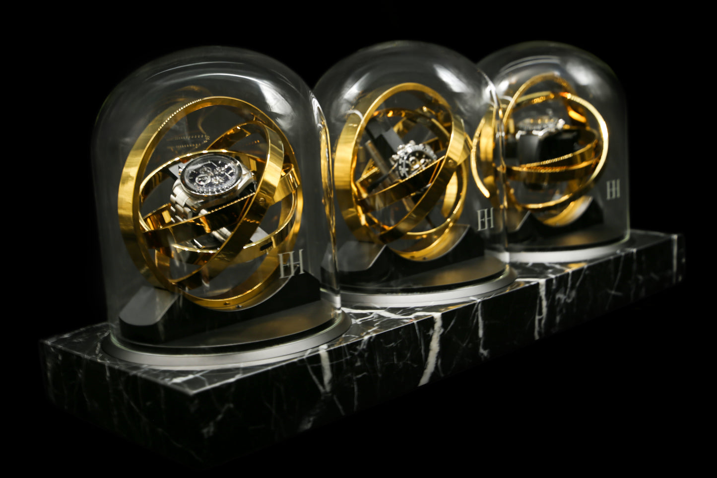 The Pulsar 360 LED - Nero Marquina Base, Triple